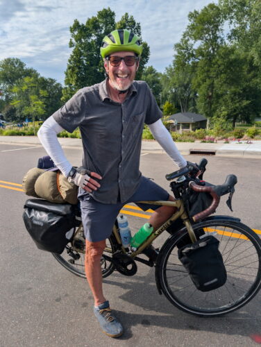Cross-country bike trip came to an end Monday